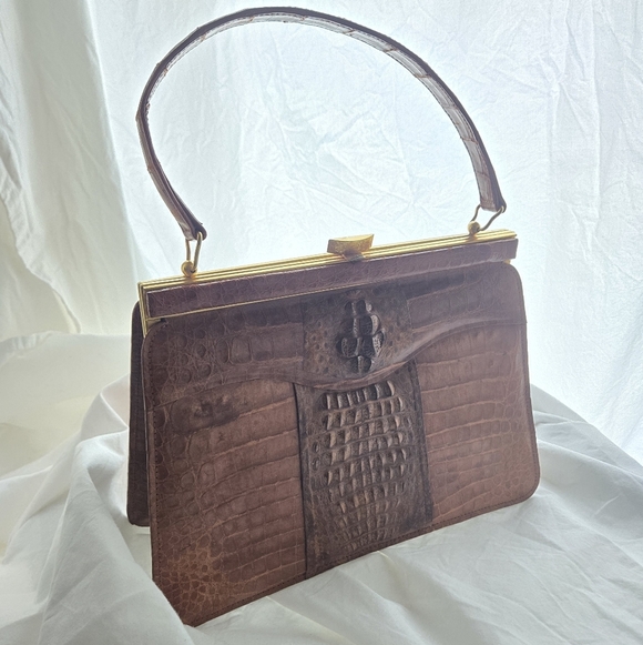 Vintage Genuine Crocodile Handbag - Picture 11 of 11